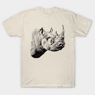 Black Rhino in Profile | African Wildlife T-Shirt